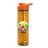 Garyline® Slim Fit Bottle with Drink-Thru Lid - 24 oz. - Trasparent orange